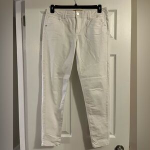 Democracy Women's Cream/White Straight Leg Jeans